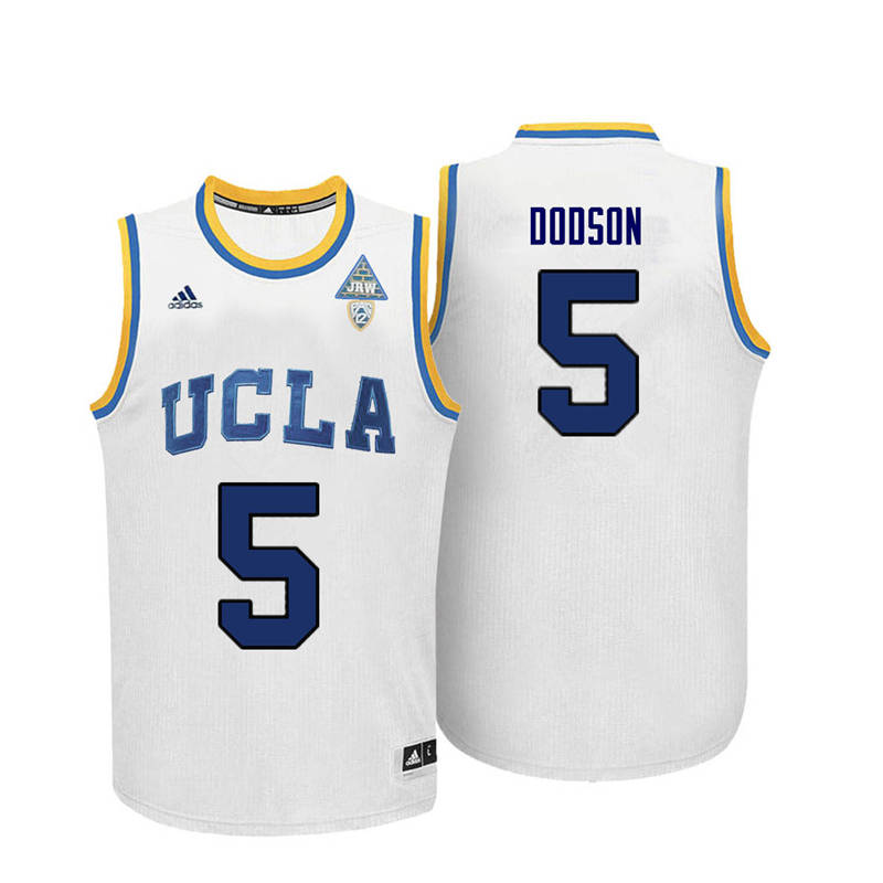 Men UCLA Bruins #5 Armani Dodson College Basketball Jerseys-White - Click Image to Close
